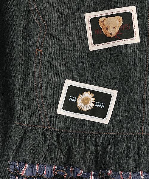 PINK HOUSE / ピンクハウス Gジャン・デニムジャケット | BIGくまシルエットデニムジャケット | 詳細1