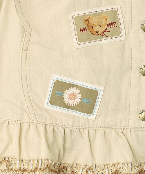 PINK HOUSE / ピンクハウス Gジャン・デニムジャケット | BIGくまシルエットデニムジャケット | 詳細2