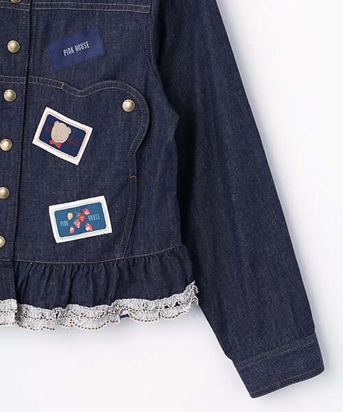 PINK HOUSE / ピンクハウス Gジャン・デニムジャケット | BIGくまシルエットデニムジャケット | 詳細5