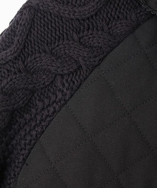 PINK HOUSE / ピンクハウス ブルゾン | ニット袖付きキルティングブルゾン | 詳細1