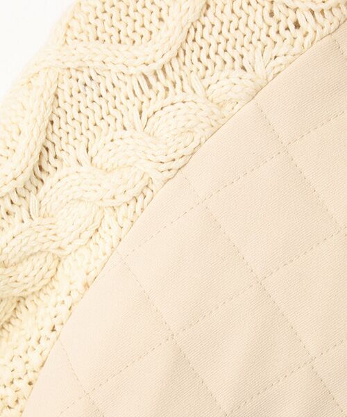 PINK HOUSE / ピンクハウス ブルゾン | ニット袖付きキルティングブルゾン | 詳細2