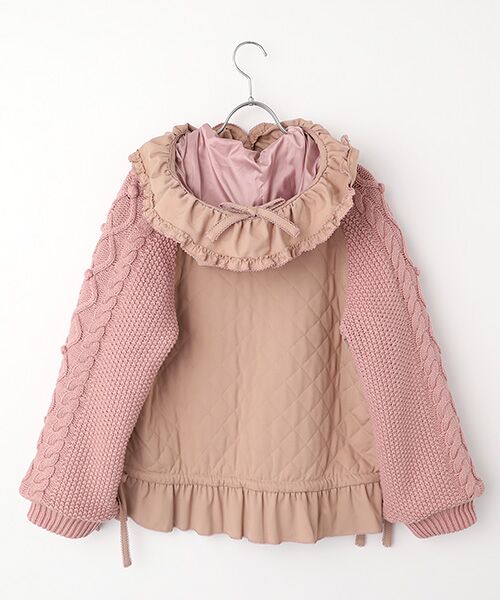 PINK HOUSE / ピンクハウス ブルゾン | ニット袖付きキルティングブルゾン | 詳細3