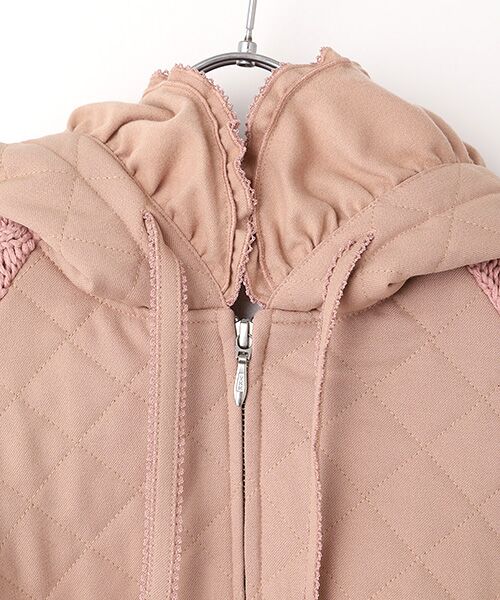 PINK HOUSE / ピンクハウス ブルゾン | ニット袖付きキルティングブルゾン | 詳細8