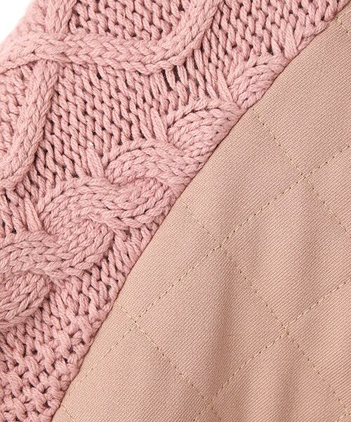 PINK HOUSE / ピンクハウス ブルゾン | ニット袖付きキルティングブルゾン | 詳細9