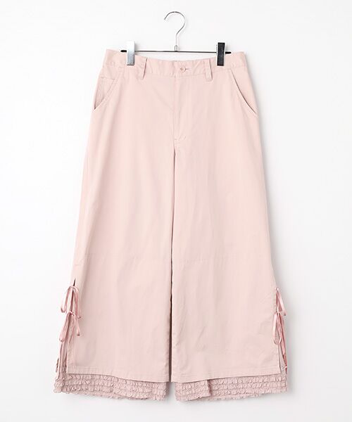 PINK HOUSE / ピンクハウス その他パンツ | フリルローン使いワイドパンツ（ピンク）