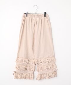 PINK HOUSE / ピンクハウス その他パンツ | スカラップレース使いダンガリードロワーズ