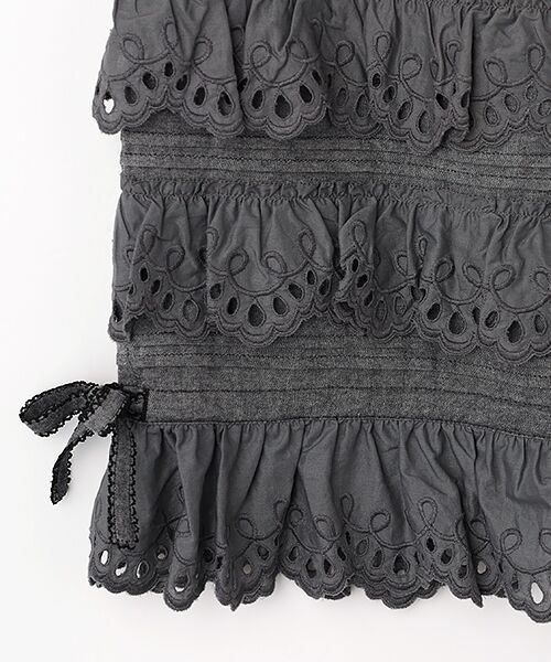 PINK HOUSE / ピンクハウス その他パンツ | スカラップレース使いダンガリードロワーズ | 詳細1