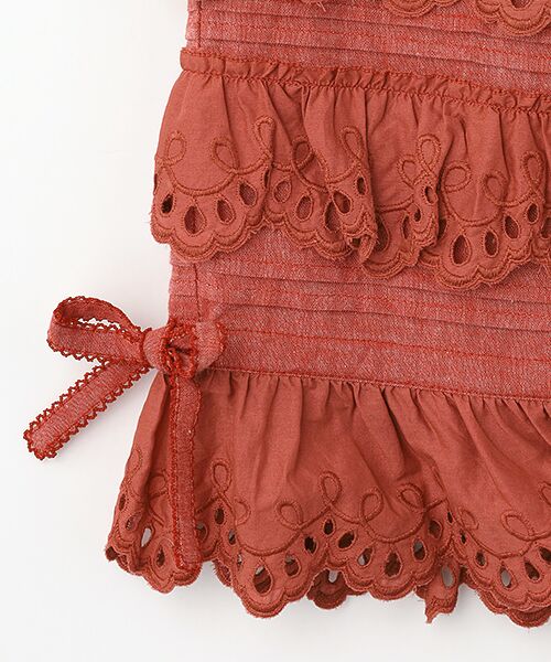 PINK HOUSE / ピンクハウス その他パンツ | スカラップレース使いダンガリードロワーズ | 詳細3