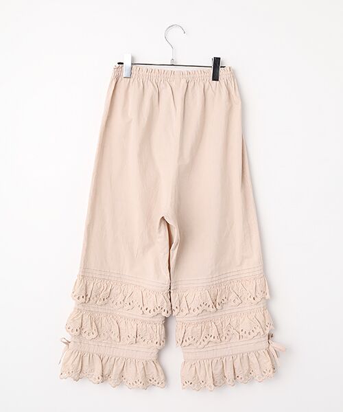 PINK HOUSE / ピンクハウス その他パンツ | スカラップレース使いダンガリードロワーズ | 詳細4