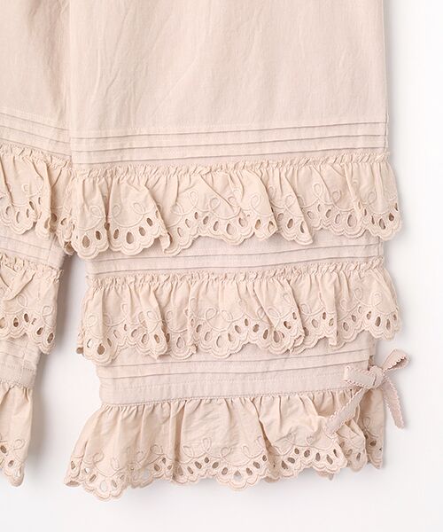 PINK HOUSE / ピンクハウス その他パンツ | スカラップレース使いダンガリードロワーズ | 詳細6