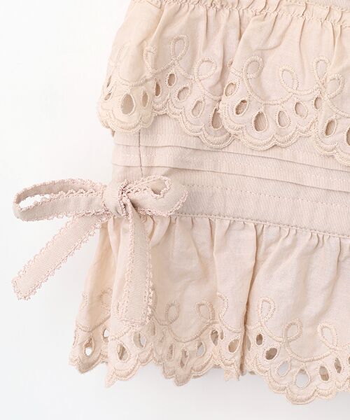 PINK HOUSE / ピンクハウス その他パンツ | スカラップレース使いダンガリードロワーズ | 詳細8