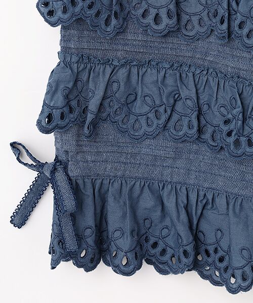 PINK HOUSE / ピンクハウス その他パンツ | スカラップレース使いダンガリードロワーズ | 詳細9