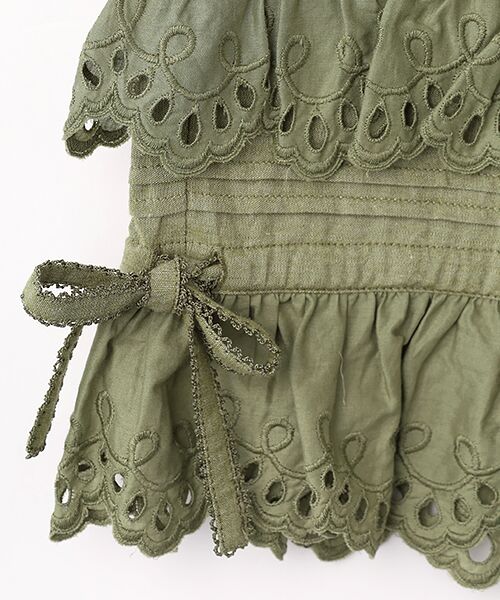 PINK HOUSE / ピンクハウス その他パンツ | スカラップレース使いダンガリードロワーズ | 詳細10