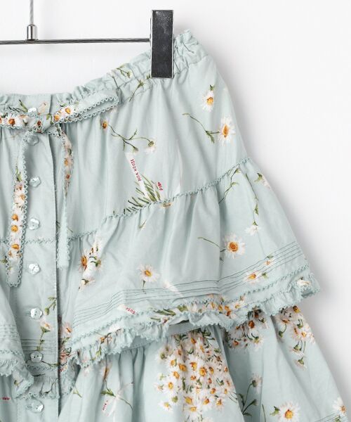 PINK HOUSE / ピンクハウス ロング・マキシ丈スカート | マーガレットブーケプリントスカート | 詳細4