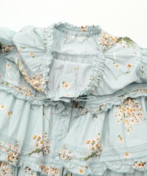 PINK HOUSE / ピンクハウス ロング・マキシ丈スカート | マーガレットブーケプリントスカート | 詳細6