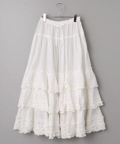 PINK HOUSE / ピンクハウス ロング・マキシ丈スカート | フリル使いローンスカート