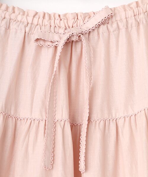 PINK HOUSE / ピンクハウス ロング・マキシ丈スカート | フリル使いローンスカート | 詳細3