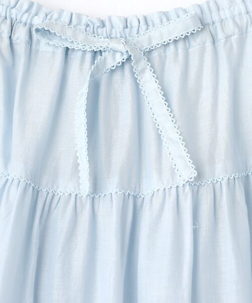 PINK HOUSE / ピンクハウス ロング・マキシ丈スカート | フリル使いローンスカート | 詳細4