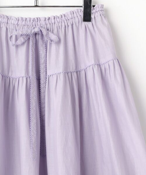 PINK HOUSE / ピンクハウス ロング・マキシ丈スカート | フリル使いローンスカート | 詳細6