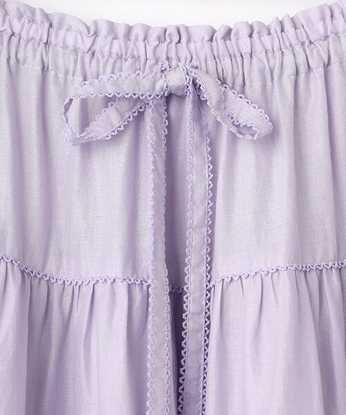 PINK HOUSE / ピンクハウス ロング・マキシ丈スカート | フリル使いローンスカート | 詳細9