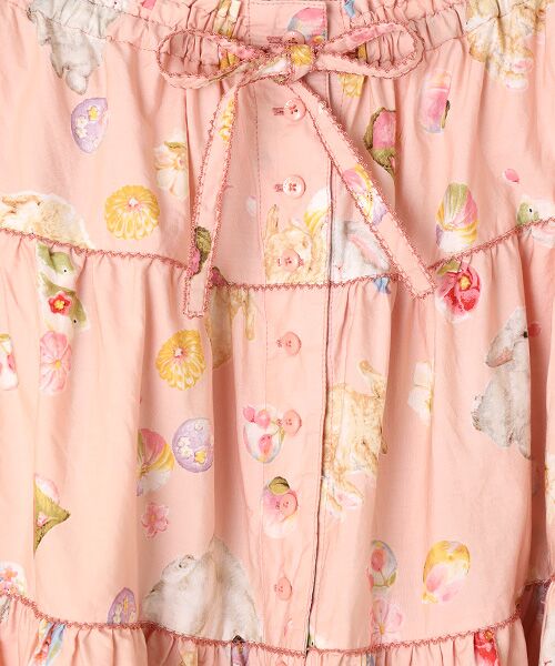 PINK HOUSE / ピンクハウス ロング・マキシ丈スカート | 幸見うさぎプリントスカート | 詳細3