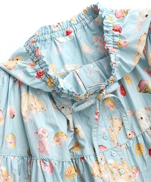 PINK HOUSE / ピンクハウス ロング・マキシ丈スカート | 幸見うさぎプリントスカート | 詳細7