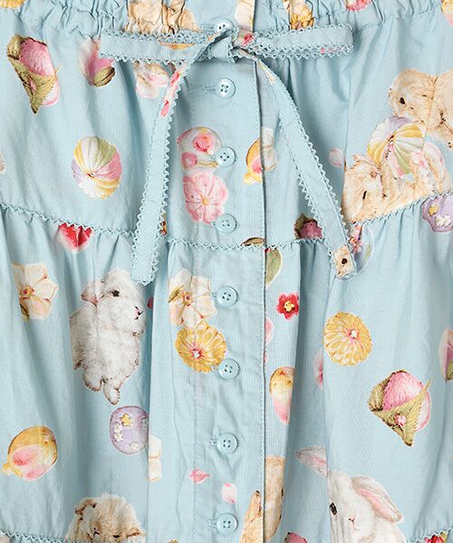 PINK HOUSE / ピンクハウス ロング・マキシ丈スカート | 幸見うさぎプリントスカート | 詳細8