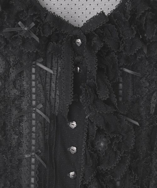 PINK HOUSE / ピンクハウス ベスト | ドットチュールベスト | 詳細1