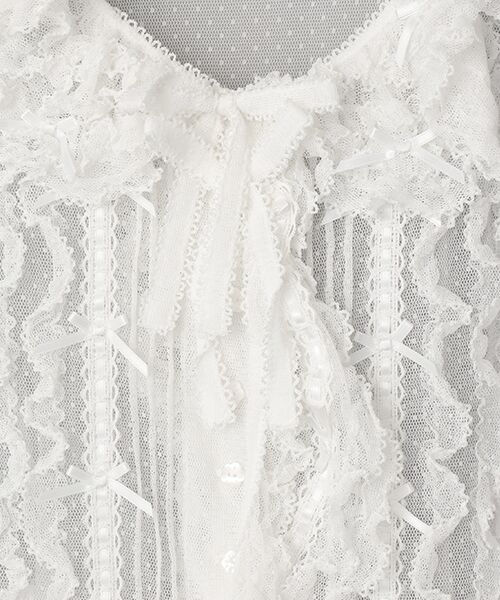 PINK HOUSE / ピンクハウス ベスト | ドットチュールベスト | 詳細2