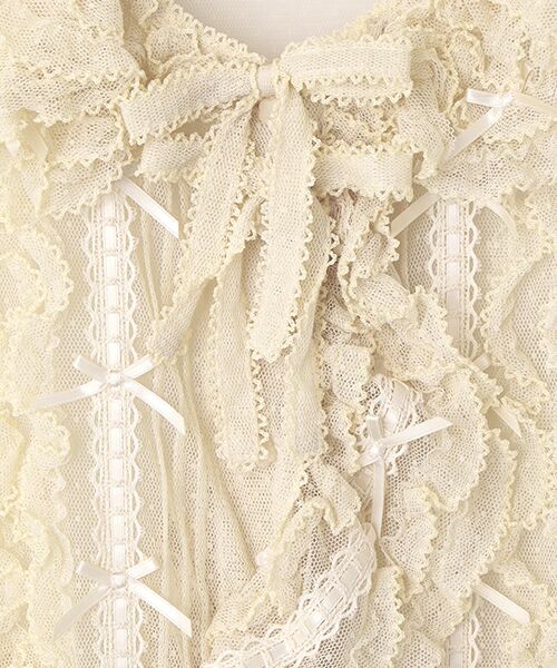 PINK HOUSE / ピンクハウス ベスト | ドットチュールベスト | 詳細7