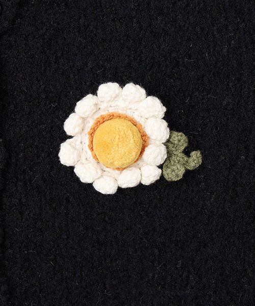 PINK HOUSE / ピンクハウス カーディガン・ボレロ | マーガレットモチーフ使いニットカーディガン | 詳細1