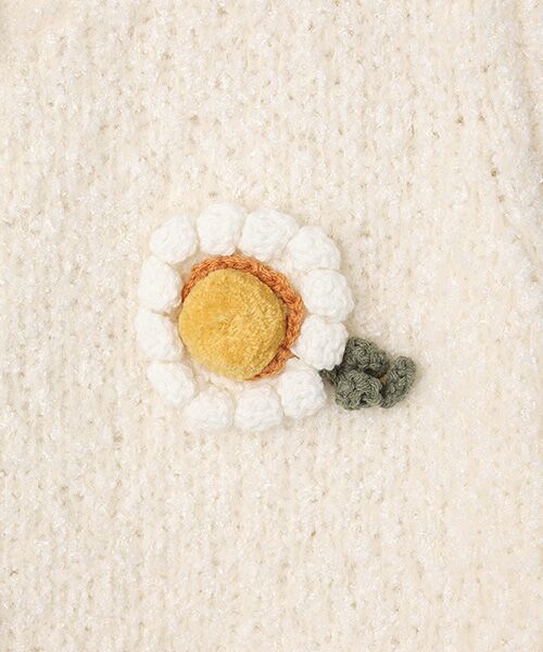 PINK HOUSE / ピンクハウス カーディガン・ボレロ | マーガレットモチーフ使いニットカーディガン | 詳細2