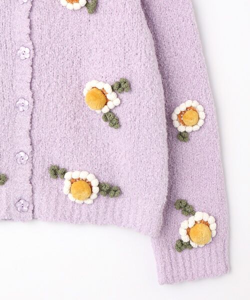 PINK HOUSE / ピンクハウス カーディガン・ボレロ | マーガレットモチーフ使いニットカーディガン | 詳細7