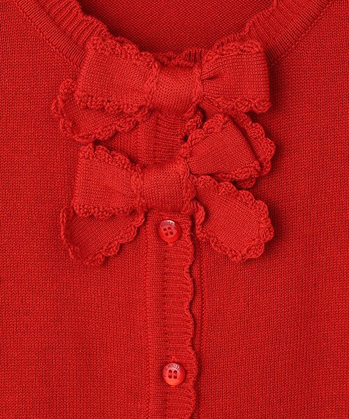 PINK HOUSE / ピンクハウス カーディガン・ボレロ | リボンモチーフ使いニットカーディガン | 詳細3