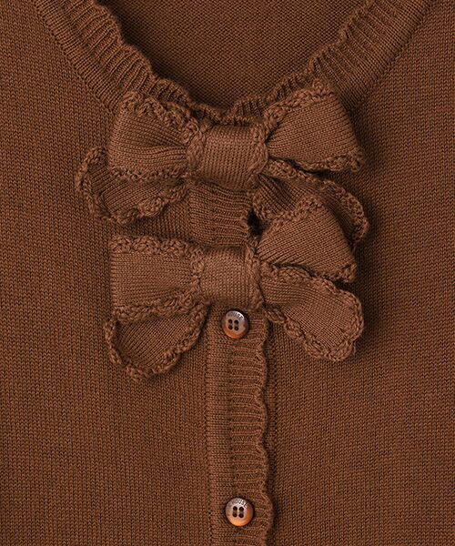 PINK HOUSE / ピンクハウス カーディガン・ボレロ | リボンモチーフ使いニットカーディガン | 詳細9