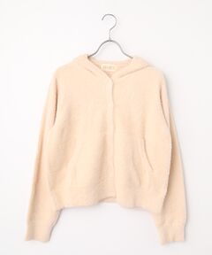 PINK HOUSE / ピンクハウス カーディガン・ボレロ | うさぎの耳フード付きフェザーヤーンニットパーカー