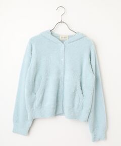 PINK HOUSE / ピンクハウス カーディガン・ボレロ | うさぎの耳フード付きフェザーヤーンニットパーカー