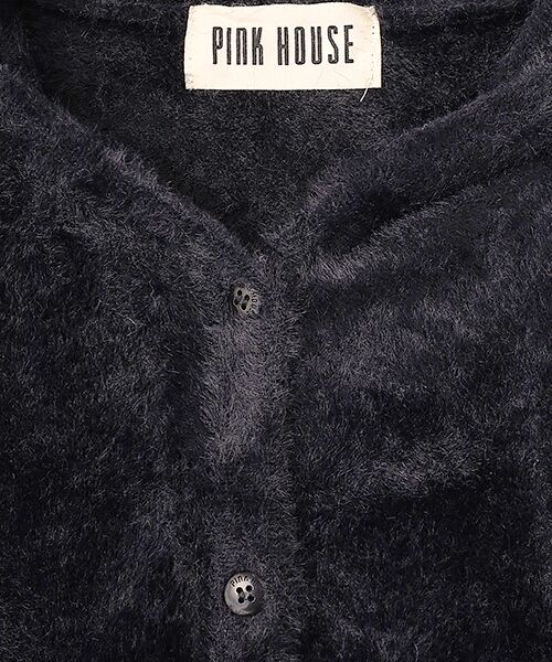 PINK HOUSE / ピンクハウス カーディガン・ボレロ | うさぎの耳フード付きフェザーヤーンニットパーカー | 詳細1