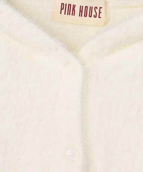 PINK HOUSE / ピンクハウス カーディガン・ボレロ | うさぎの耳フード付きフェザーヤーンニットパーカー | 詳細2