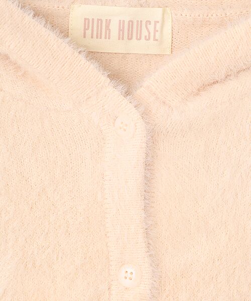 PINK HOUSE / ピンクハウス カーディガン・ボレロ | うさぎの耳フード付きフェザーヤーンニットパーカー | 詳細3