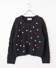 PINK HOUSE / ピンクハウス カーディガン・ボレロ | ケーブル編みニットカーディガン