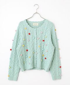 PINK HOUSE / ピンクハウス カーディガン・ボレロ | ケーブル編みニットカーディガン