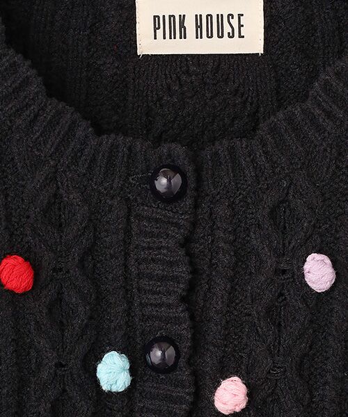PINK HOUSE / ピンクハウス カーディガン・ボレロ | ケーブル編みニットカーディガン | 詳細1