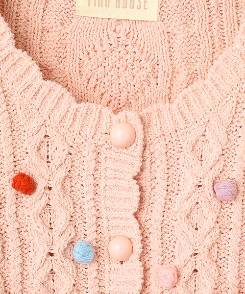 PINK HOUSE / ピンクハウス カーディガン・ボレロ | ケーブル編みニットカーディガン | 詳細3