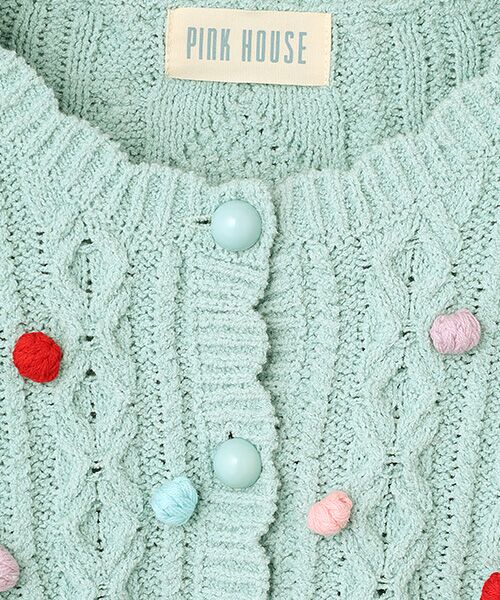 PINK HOUSE / ピンクハウス カーディガン・ボレロ | ケーブル編みニットカーディガン | 詳細7