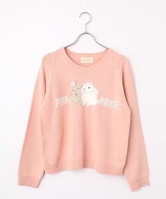 PINK HOUSE / ピンクハウス ニット・セーター | 幸見うさぎ柄ニット