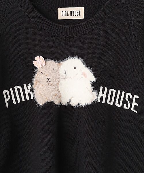 PINK HOUSE / ピンクハウス ニット・セーター | 幸見うさぎ柄ニット | 詳細1