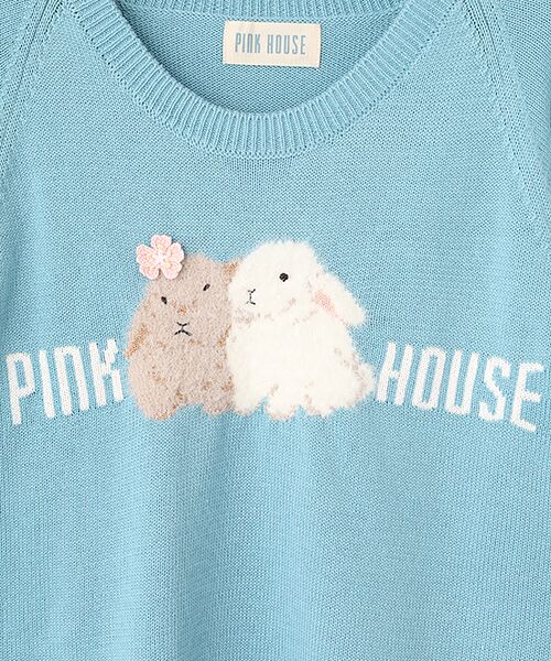 PINK HOUSE / ピンクハウス ニット・セーター | 幸見うさぎ柄ニット | 詳細4