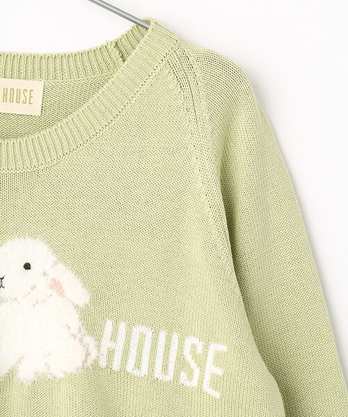 PINK HOUSE / ピンクハウス ニット・セーター | 幸見うさぎ柄ニット | 詳細6