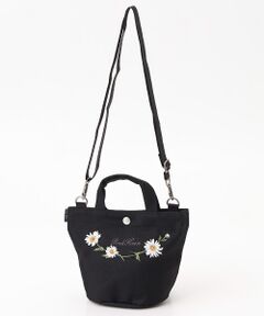PINK HOUSE / ピンクハウス ショルダーバッグ | マーガレットブーケロゴ刺繍ミニトートポシェット